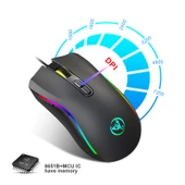 HXSJ A869 RGB Type-C Kablolu Oyuncu Mouse 7200 DPI 6 Mod Ayarlanabilir 7 Tuş - 6