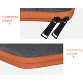 15.6 Inç Gri Polyester Naylon Laptop Çantası Macbook Samsung Lenovo Xiaomi Sony Dell Asus Hp Uyumlu - 8