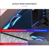YINDIAO 6 Tuşlu Sessiz Mekanik Kablolu Oyun ve Ofis Mouse Siyah USB - 4
