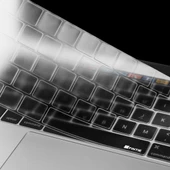 ENKAY Hat-Prince 2'si 1 Arada Mat Sert Plastik Kılıf ve ABD Versiyonu İnce TPU Klavye Koruyucu MacBook Pro 15.4 inç Touchbar Siyah - 7