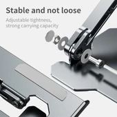RJUST HZ09 Mekanik Yükseklik Ayarlı Laptop Standı Gri - 3