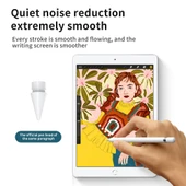 Apple Pencil 1 ve 2 Uyumlu M1 Premium Beyaz Kalem Ucu - 6