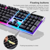 ZGB G21 Siyah Kablolu Işıklı Klavye ve Mouse Seti - 5