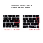 ENKAY Hat-Prince 2si1 Arada Kristal Sert Plastik Kılıf ve Ultra İnce TPU Klavye Koruyucu Siyah MacBook Pro 13.3 inç A1708 (2016) - 9