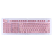 Pembe ABS Şeffaf Mekanik Klavye Tuş Kapağı OEM Yüksek Kalite - 3