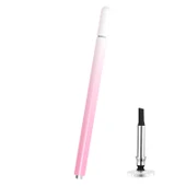Evrensel Pembe Nano Disk Uçlu Kapasitif Stylus Kalem Manyetik Kapaklı Yedek Uçlu - 1