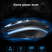 Chasing Leopard 199 Kablolu Optik Gaming Mouse Siyah 1600 DPI Ayarlanabilir Hız LED Işıklı 1.3 Metre Kablo - 9