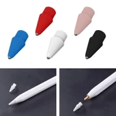 Apple Pencil 1 ve 2 Uyumlu Siyah Metal Uç Değiştirme Kalem Ucu - 3