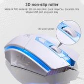 ZGB G21 Siyah Kablolu Işıklı Klavye ve Mouse Seti - 6