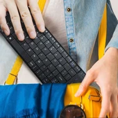 K07 ABS Kablosuz Şarjlı Bluetooth Dokunmatik Klavye Siyah - 12