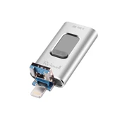 Richwell 3 in 1 128GB Metal USB Flash Bellek Type-C 8 Pin USB 30 OTG Fonksiyonlu Gri - 2