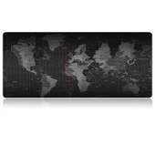 Dünya Haritası Desenli Büyük Kaymaz Kauçuk Yumuşak Kumaş Oyun Mouse Pad Klavye Matı 60x30cm - 2