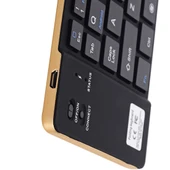 GK228 Ultra İnce Katlanabilir Bluetooth 30 Klavye Altın Renkli Dahili Tutucu Android iOS Windows Uyumlu - 4