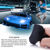 GM306DM 2.4G Şarjlı Kablosuz Parmak Yüzük Mouse Siyah - 8