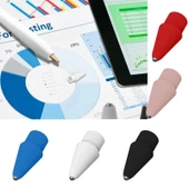 Apple Pencil 1 ve 2 Uyumlu Siyah Metal Uç Değiştirme Kalem Ucu - 4