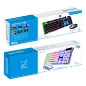 ZGB G21 Siyah Kablolu Işıklı Klavye ve Mouse Seti - 3