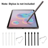 Samsung Galaxy Tab S8 S7 S6 Note20 Note10 S23 Ultra S22 Ultra Uyumlu Gri Evrensel Stylus Kalem Ucu 6'lı Set - 3