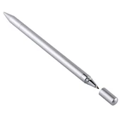 2'si 1 Arada Metal Tükenmez Kalem ve Kapasitif Dokunmatik Ekran Stylus Kalem Gümüş - 3