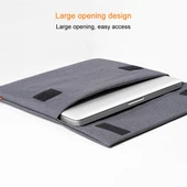 POFOKO A200 13.3 inç Siyah Su Geçirmez Polyester Laptop İç Çantası - 6