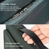 POFOKO E550 15 6 inç Su Geçirmez Polyester Siyah Taşınabilir Laptop Çantası - 5