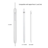 Apple Pencil Yumuşak Silikon Koruyucu Kapak Beyaz - 3