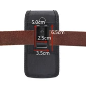 47 Inç Evrensel Dikey Naylon Kumaş Bel Çantası Siyah iPhone X iPhone 8 Galaxy S6 Redmi 3 Uyumlu - 5