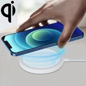 OJD-63 15W Manyetik Yuvarlak Alüminyum Alaşımlı Magsafe Kablosuz Şarj Cihazı - 1