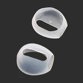 Apple AirPods Uyumlu Şeffaf Silikon Kulaklık Kılıfı 1 Çift - 1