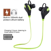 M8 Kablosuz Bluetooth Stereo Kulaklık Kablolu Kontrol Mikrofonlu Yeşil - 4