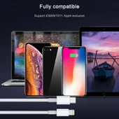 AWEI CL 68 Beyaz 3A Type C USB C 8 Pin PD Hızlı Şarj ve Data Kablosu 1 Metre - 12
