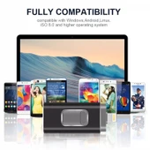 easyflash RQW 01B 3 in 1 USB 2.0 8 Pin ve Micro USB 64GB Flash Bellek Gri - 7