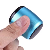 A1 Mini Bluetooth Hoparlor Mavi Eller Serbest Arama ve Fotoğraf Kumandası Destekli - 1