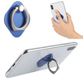 Mavi Metal Telefon Yüzüğü Tutucu iPad iPhone Galaxy Huawei Xiaomi LG HTC ve Diğer Akıllı Telefonlar İçin - 1