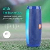 TG157 Bluetooth 42 Mini Taşınabilir Kablosuz Hoparlör Siyah Renkli Işıklar - 5