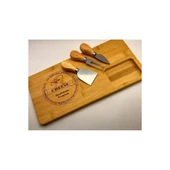 Bambu Peynir Kesme Sunum Tahtası - 3