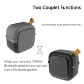 HB 200 Bluetooth 42 Taşınabilir Mini Kablosuz Hoparlör Gri - 5