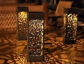 Dekoratif Solar Güneş Enerjili Bahçe Aydınlatması Yürüyüş Yolu Seti ( 8 Adet ) thumbnail 1