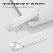 RJUST SJ05 3 Çok Fonksiyonlu Manyetik Laptop Tutucu Genişletilmiş Metal Gri - 4