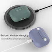 AirPods Pro Silikon Kablosuz Kulaklık Koruyucu Kılıf Beyaz - 4