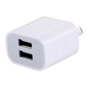 5V 2A Yüksek Uyumluluklu 2 USB Portlu Şarj Cihazı AU Fiş Beyaz - 4
