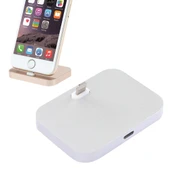 8 Pin Stouch Alüminyum Masaüstü Şarj İstasyonu iPhone için Gri - 1