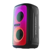 Hopestar Party 110 Mini Renkli Işıklı Kablosuz Bluetooth Hoparlör Siyah - 1