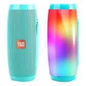 T G TG157 Bluetooth 42 Mini Taşınabilir Kablosuz Hoparlör Renkli Işıklar Yeşil - 1