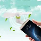 Moda USB 3.1 Type-C Port Mini Fan Iki Kanatli Turuncu - 5