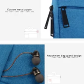 Universal Siyah Çok Cepli Oxford Kumaş Yumuşak Taşınabilir Laptop Tablet Çantası 14 İnç ve Altı - 6