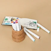 12 Parça Çift Taraflı Marker Boya Kalemi thumbnail 5