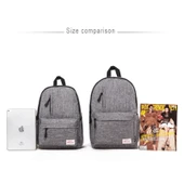 Evrensel Çok Fonksiyonlu Kanvas Laptop Omuz Çantası Sırt Çantası Siyah 42x29x13cm 15.6 Inç ve Altı Laptoplar İçin - 8