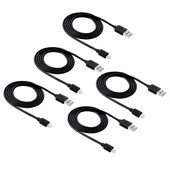 5li Paket 1 Metre Hızlı 8 Pin USB Senkronizasyon ve Şarj Kablosu Siyah - 2