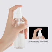 100ML PET Şeffaf Sprey Şişesi Dezenfektan Kabı - 5