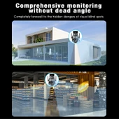 Q821 4MP Çift Lensli Zoomlu Çift Işık Kaynaklı Dış Mekan IP67 Su Geçirmez WiFi Kamera EU Priz - 5